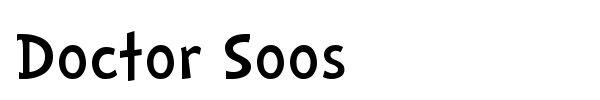 Doctor Soos font preview